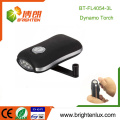Hot Sale Black ABS Plastic Bright Handheld shaking flashlight